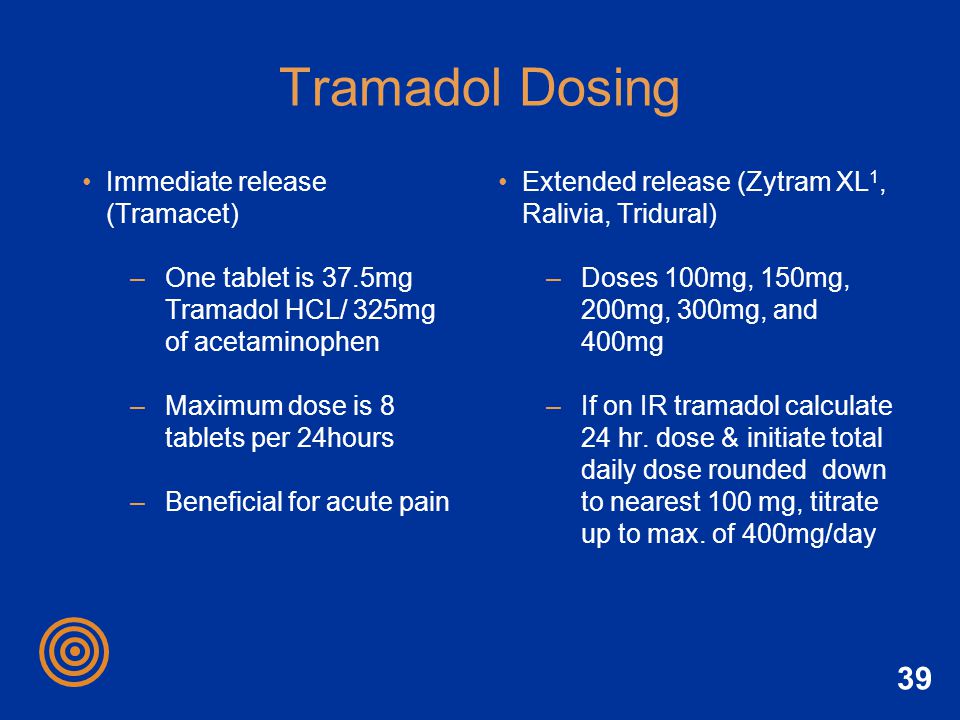 What is highest dose of tramadol